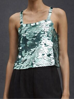 NWT Walter Baker Nicky Top with Shimmering Sequins Size XS